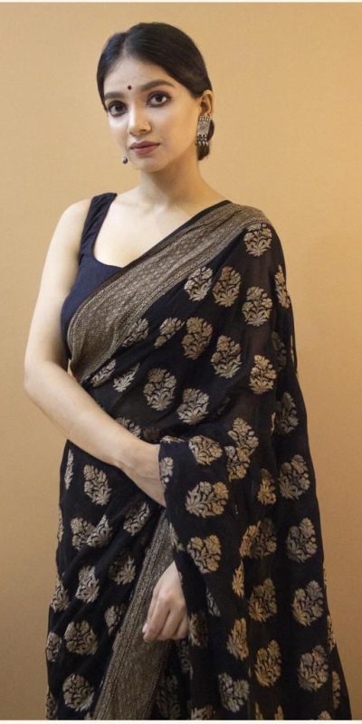 KP 1082 Black Color Soft Lichi Silk Jacquard On All Over Saree Casual, Party Wear, Wedding, Events Etc. Expected Delivery 4-6 Working Days @1399/- | Designer Sarees, Embroidered Sarees, Sarees, Bollywood Sarees, Creative Sarees, Ethnic Saree, Modern Digital sarees, Party Wear Sarees