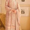 Amazing Creamy Color Fox Georgette With Embroidery Sequence With Moti Salwar Suit