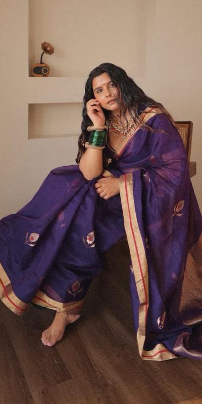 KP 5084 Violet Color Soft Lichi Silk Jacquard Work On All Over Saree Casual, Wedding, Festive, Events . Expected Delivery 4-6 Working Days @1449/- only | Designer Sarees, Embroidered Sarees, Sarees, Bollywood Sarees, Creative Sarees, Ethnic Saree, Modern Digital sarees, Party Wear Sarees