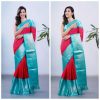 Special Red Color Soft Litchi Silk Rich Pallu & Jacquard Work Saree