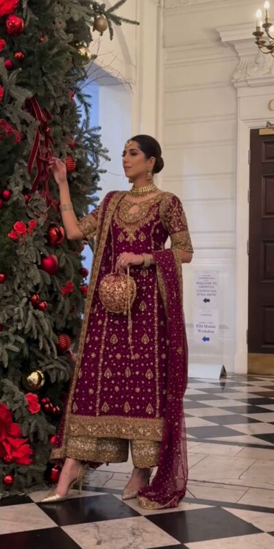 SRK 5231 Red Color Pure Chinnon Silk With Embroidery Sequence Work Salwar Suit Casual, Wedding, Party, Festive, Events Etc.4-6 Working Days@ 2699/-only | Casual Suits, Jump Suits, Salwar suit, Creative suits, Designer Suits, Palazzo Suits, Party Wear Suits, Patiala Suits, Straight Suits