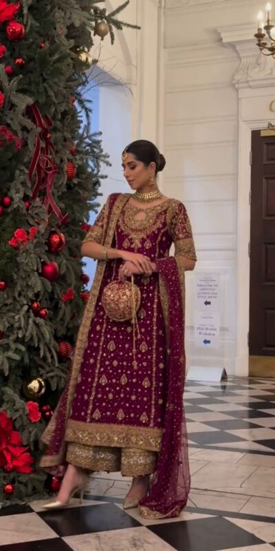 SRK 5231 Red Color Pure Chinnon Silk With Embroidery Sequence Work Salwar Suit Casual, Wedding, Party, Festive, Events Etc.4-6 Working Days@ 2699/-only | Casual Suits, Jump Suits, Salwar suit, Creative suits, Designer Suits, Palazzo Suits, Party Wear Suits, Patiala Suits, Straight Suits