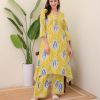 Amazing Yellow Color Rayon Wood With Print Salwar Suit