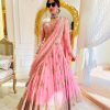 Awesome Light Pink Color Fox Georgette Embroidery Sequins Work Lehenga Choli