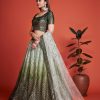 Beautiful Green Color Chinon Embroidery and Sequins Lehenga Choli