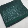 Glowing Green Color Georgette Dual Sequins 3MM & 5MM Embroidery Sequins Work Saree