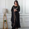 Superb Black Color Star Georgette With Embroidery Work Anarkali Gown