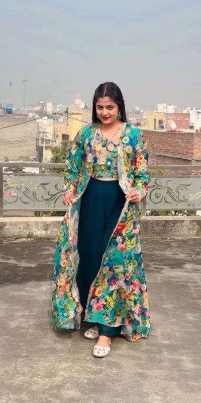 Superb Green Color Fox Georgette Digital Print Work Salwar Suit