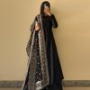 Presenting Black Color Chinon Silk With Inner Plain Anarkali Gown