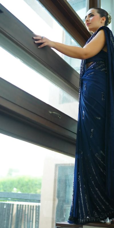 JR 633 Navy Blue Color Georgette Sequence Work Saree Casual, Wedding, Festive, Events . Expected Delivery 4-6 Working Days @1899/- only | Designer Sarees, Embroidered Sarees, Sarees, Bollywood Sarees, Creative Sarees, Ethnic Saree, Modern Digital sarees, Party Wear Sarees