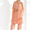 Superb Peach Color Pure Cotton Print Salwar Suit
