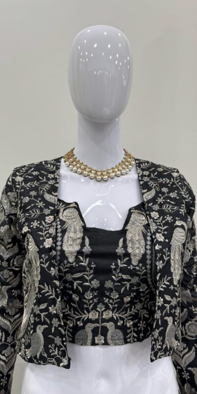 RTC 6488 Black Color Tapeta Silk Thread With Sequence Lehenga Choli Casual, Wedding, Party, Festive, Events Etc.4-6 Working Days @2149/- Only | Lehenga, Bollywood Lehenga, Creative Lehenga, Designer Lehenga, Embroidered Lehenga, Party Wear Lehenga