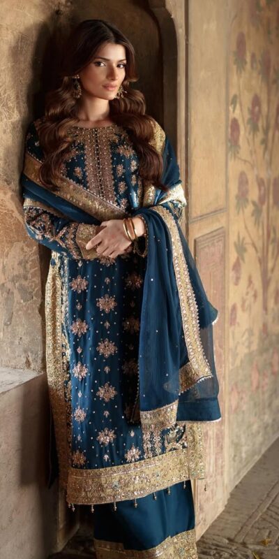 ZF 415 Navy Blue Color Georgette Sequence Work Salwar Suit Casual, Wedding, Festive, Events . Expected Delivery 4-6 Working Days @2149/- only | Casual Suits, Jump Suits, Salwar suit, Creative suits, Designer Suits, Palazzo Suits, Party Wear Suits, Patiala Suits, Straight Suits