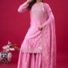 ZF 5006 Pink Color Chinon Silk Sequence Work Salwar Suit Casual, Wedding, Festive, Events . Expected Delivery  4-6 Working Days @2149/- only      | Casual Suits, Jump Suits, Salwar suit, Creative suits, Designer Suits, Palazzo Suits, Party Wear Suits, Patiala Suits, Straight Suits