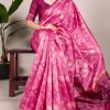 Pink Jacquard Patola Saree