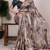 Green Tussar Printed Saree