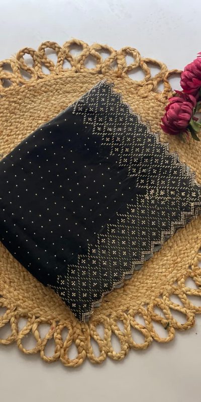 Black Jimmy Choo Diamond Saree