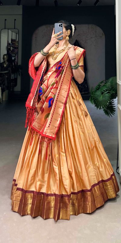 LNB 2017 Chiku Color Jacquard Silk Zari Weaving Work Lehenga Choli Wedding, Party, Festive, Events Etc. Delivery 4-6 Working Days Rs 2849 | Lehenga, Bollywood Lehenga, Creative Lehenga, Designer Lehenga, Embroidered Lehenga, Party Wear Lehenga