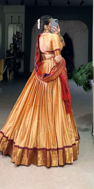 LNB 2017 Chiku Color Jacquard Silk Zari Weaving Work Lehenga Choli Wedding, Party, Festive, Events Etc. Delivery 4-6 Working Days Rs 2849 | Lehenga, Bollywood Lehenga, Creative Lehenga, Designer Lehenga, Embroidered Lehenga, Party Wear Lehenga