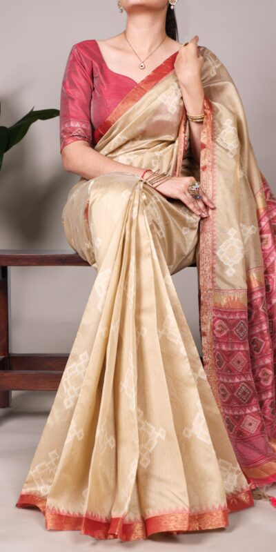 YNF 7503 Cream Color Jacquard Silk Printed With Zari Weaving Work Casual, Wedding, Festive, Events . Expected Delivery  4-6 Working Days @2199/- only                                | Designer Sarees, Embroidered Sarees, Sarees, Bollywood Sarees, Creative Sarees, Ethnic Saree, Modern Digital sarees, Party Wear Sarees