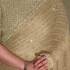 YNF 3452 Gold -DF 3452 Color Georgette Sequins Multy Embroidery Work Saree Casual, Wedding, Festive, Events . Expected Delivery  4-6 Working Days @1799/-                                                                                 | Designer Sarees, Embroidered Sarees, Sarees, Bollywood Sarees, Creative Sarees, Ethnic Saree, Modern Digital sarees, Party Wear Sarees
