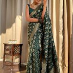KP 5079 Green Color Soft Lichi Silk Jacquard On All Over Saree Casual, Party Wear, Wedding, Events Etc. Expected Delivery 4-6 Working Days @1449/- | Designer Sarees, Embroidered Sarees, Sarees, Bollywood Sarees, Creative Sarees, Ethnic Saree, Modern Digital sarees, Party Wear Sarees