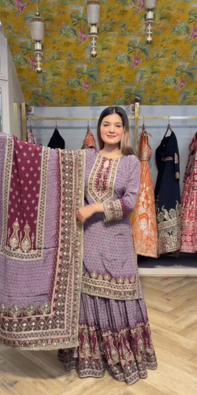 LG 1995 Lavender Color Chinon Digital Print Mirror Work Salwar Suit Casual, Wedding, Festive, Events . Expected Delivery  4-6 Working Days @1999/- only      | Casual Suits, Jump Suits, Salwar suit, Creative suits, Designer Suits, Palazzo Suits, Party Wear Suits, Patiala Suits, Straight Suits