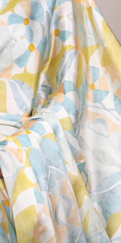 YNF 7054 Light Yellow Color Satin Silk Floral Printed Saree Casual, Wedding, Festive, Events . Expected Delivery  4-6 Working Days @1549/- only                                                                                | Designer Sarees, Embroidered Sarees, Sarees, Bollywood Sarees, Creative Sarees, Ethnic Saree, Modern Digital sarees, Party Wear Sarees