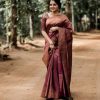 KP 3075 Maroon Soft Lichi Silk Whit Designer Jacquard Work in Saree it Grab for ₹1399. Delivery 4-6 Working Days. Shop now. | Designer Sarees, Embroidered Sarees, Sarees, Bollywood Sarees, Creative Sarees, Ethnic Saree, Modern Digital sarees, Party Wear Sarees