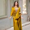 Mustard Chinon Sequence Salwar Suit