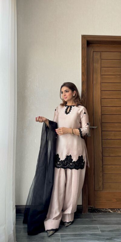 BE 371 Off White Color French Crape Sequence Embroidery Beads Salwar Suit Casual, Wedding, Festive, Events . Expected Delivery 4-6 Working Days @2099/- only | Casual Suits, Jump Suits, Salwar suit, Creative suits, Designer Suits, Palazzo Suits, Party Wear Suits, Patiala Suits, Straight Suits
