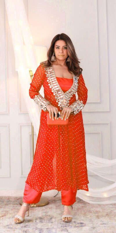 LG 1944 Orange Color Chinon digital Printed Mirror Embroidery Salwar Suit Casual, Wedding, Festive, Events . Expected Delivery  4-6 Working Days @1649/- only      | Casual Suits, Jump Suits, Salwar suit, Creative suits, Designer Suits, Palazzo Suits, Party Wear Suits, Patiala Suits, Straight Suits