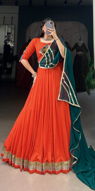 LNB 1651 Orange Color Pure Rayon Embossed Design Lace Touch Up Lehenga Choli Wedding, Party, Festive, Events Etc. Delivery 4-6 Working Days Rs 3199 | Lehenga, Bollywood Lehenga, Creative Lehenga, Designer Lehenga, Embroidered Lehenga, Party Wear Lehenga