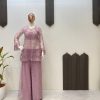 Pink Butterfly Net Sequence Salwar Suit