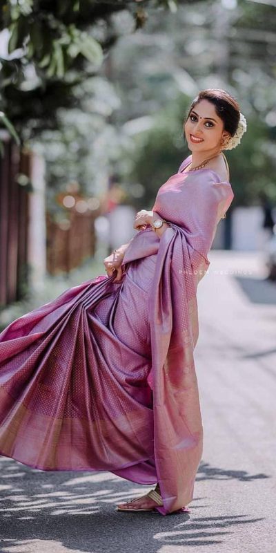 KP 3075 Pink Soft Lichi Silk Whit Designer Jacquard Work in Saree it Grab for ₹1399. Delivery 4-6 Working Days. Shop now. | Designer Sarees, Embroidered Sarees, Sarees, Bollywood Sarees, Creative Sarees, Ethnic Saree, Modern Digital sarees, Party Wear Sarees