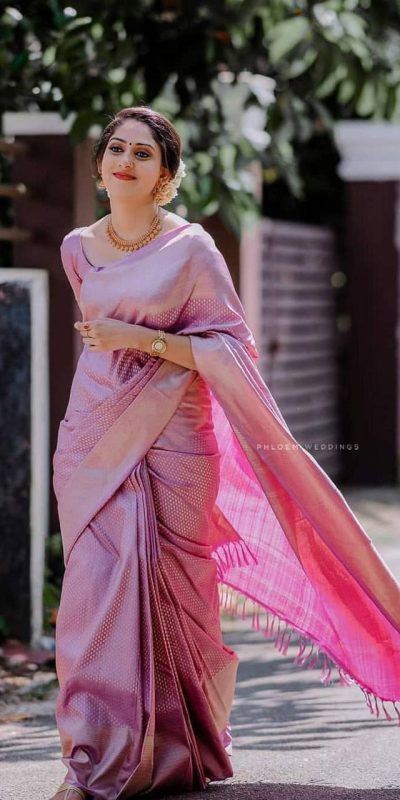 KP 3075 Pink Soft Lichi Silk Whit Designer Jacquard Work in Saree it Grab for ₹1399. Delivery 4-6 Working Days. Shop now. | Designer Sarees, Embroidered Sarees, Sarees, Bollywood Sarees, Creative Sarees, Ethnic Saree, Modern Digital sarees, Party Wear Sarees
