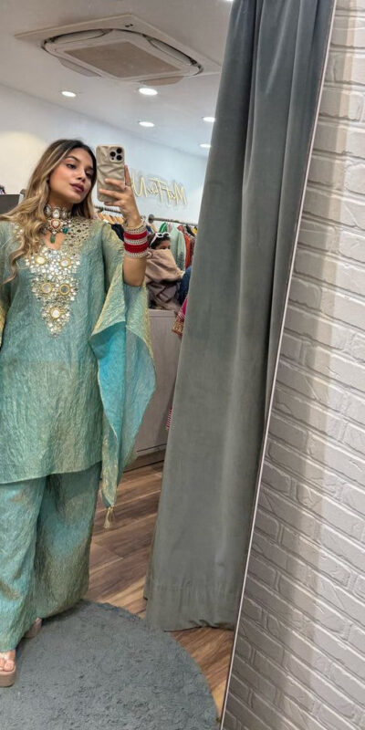 LG 1890 Pista Color Fendy Embroidery With Real Mirror Work Salwar Suit Casual, Wedding, Festive, Events . Expected Delivery  4-6 Working Days @1849/- only      | Casual Suits, Jump Suits, Salwar suit, Creative suits, Designer Suits, Palazzo Suits, Party Wear Suits, Patiala Suits, Straight Suits