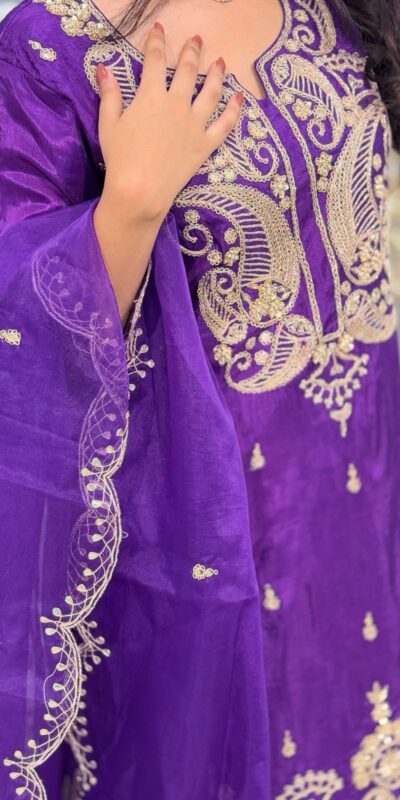 BE 352 Purple Color Chinon Cording Sequence Embroidery Work Salwar Suit Casual, Wedding, Festive, Events . Expected Delivery 4-6 Working Days @1699/- only | Casual Suits, Jump Suits, Salwar suit, Creative suits, Designer Suits, Palazzo Suits, Party Wear Suits, Patiala Suits, Straight Suits