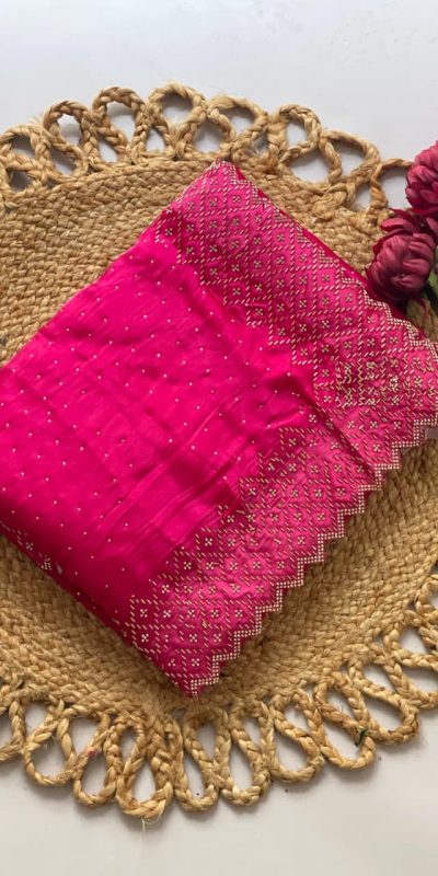 Rani Jimmy Choo Diamond Saree