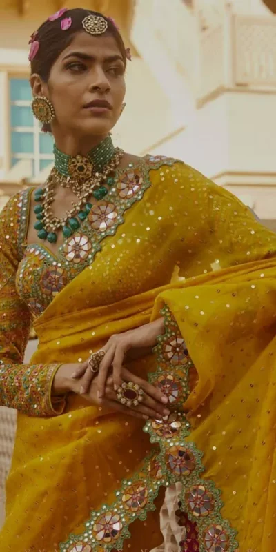 DF 3453 Yellow Color Faux Georgette 5mm Sequence Work Casual, Wedding, Festive, Events . Expected Delivery  4-6 Working Days @2099/- only                                                                                | Designer Sarees, Embroidered Sarees, Sarees, Bollywood Sarees, Creative Sarees, Ethnic Saree, Modern Digital sarees, Party Wear Sarees