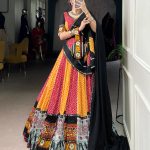 Yellow Rayon Printed Silk Work Lehenga Choli