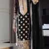 Black Faux Georgette Embroidery Salwar Suit