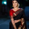 Black Soft Silk Jacquard On All Over Saree