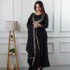 VLM 238 Black in Star Georgette. Lace Work Gown Wedding, Party, Festive, Events at ₹1999 only. Delivery 4-6 Working Days. Shop now. | Gowns, Bollywood Gowns, Creative Gowns, Designer Gowns, Embroidered Gowns, Party Wear Gowns