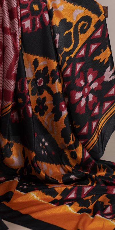 YNF 7043 Black Color Tasar Silk Printed With Designer Work Saree. Festive Deal ₹1549. Delivery 4-6 Working Days. Shop now. | Designer Sarees, Embroidered Sarees, Sarees, Creative Sarees, Ethnic Saree, Modern Digital sarees, Party Wear Sarees