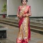 Cream Soft Lichi Silk Saree