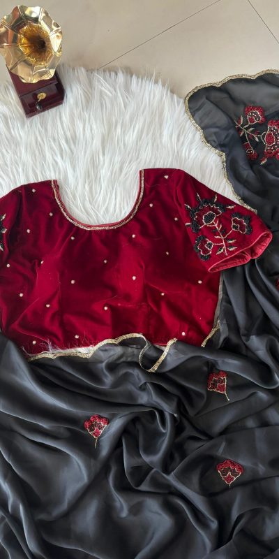 AC AZAELEA Dark Blue Rangoli Silk Lace Work & Resham Work Saree with . Exclusive Offer ₹2549. Delivery 4-6 Working Days. Shop now. | Designer Sarees, Embroidered Sarees, Sarees, Bollywood Sarees, Creative Sarees, Ethnic Saree, Modern Digital sarees, Party Wear Sarees