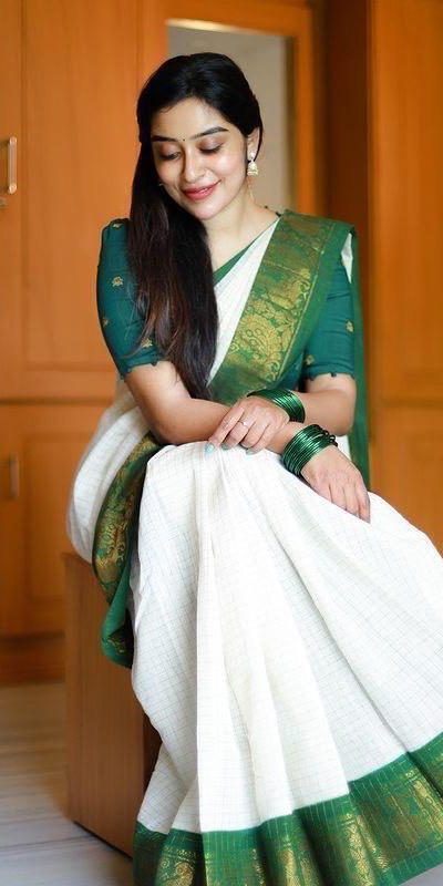 KP 3025 Green Soft Lichi Silk Saree Perfect for Wedding, Party, Baby Shower, Onam, Durga Puja . Available at ₹1449 only. Delivery 4-6 Working Days. | Designer Sarees, Embroidered Sarees, Sarees, Bollywood Sarees, Creative Sarees, Ethnic Saree, Modern Digital sarees, Party Wear Sarees