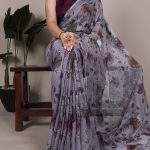 YNF 7051 Grey in Lurex Brasso Designer Work Saree . Wedding, Party, Festive, Events, Special Price ₹1799. Delivery 4-6 Working Days. Shop now. | Designer Sarees, Embroidered Sarees, Sarees, Bollywood Sarees, Creative Sarees, Ethnic Saree, Modern Digital sarees, Party Wear Sarees