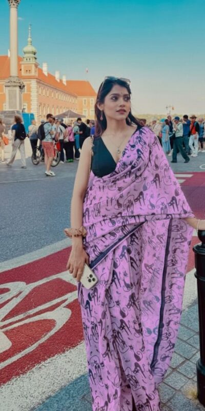 BT 432 Lavender Color Soft Cotton Digital Print Lace Work Saree . Special Price ₹1349. Delivery 4-6 Working Days. Shop now. | Designer Sarees, Embroidered Sarees, Sarees, Bollywood Sarees, Creative Sarees, Ethnic Saree, Modern Digital sarees, Party Wear Sarees